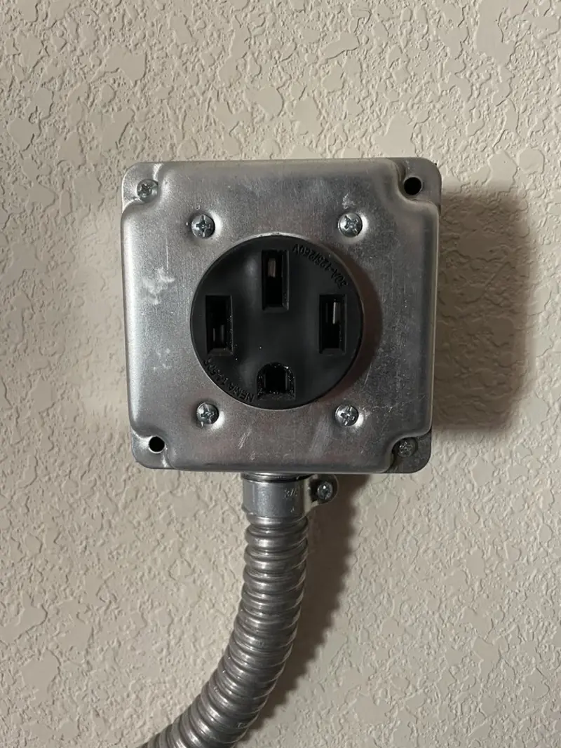 NEMA 14-50 outlet installed for Smart Home Electrical in Scandia